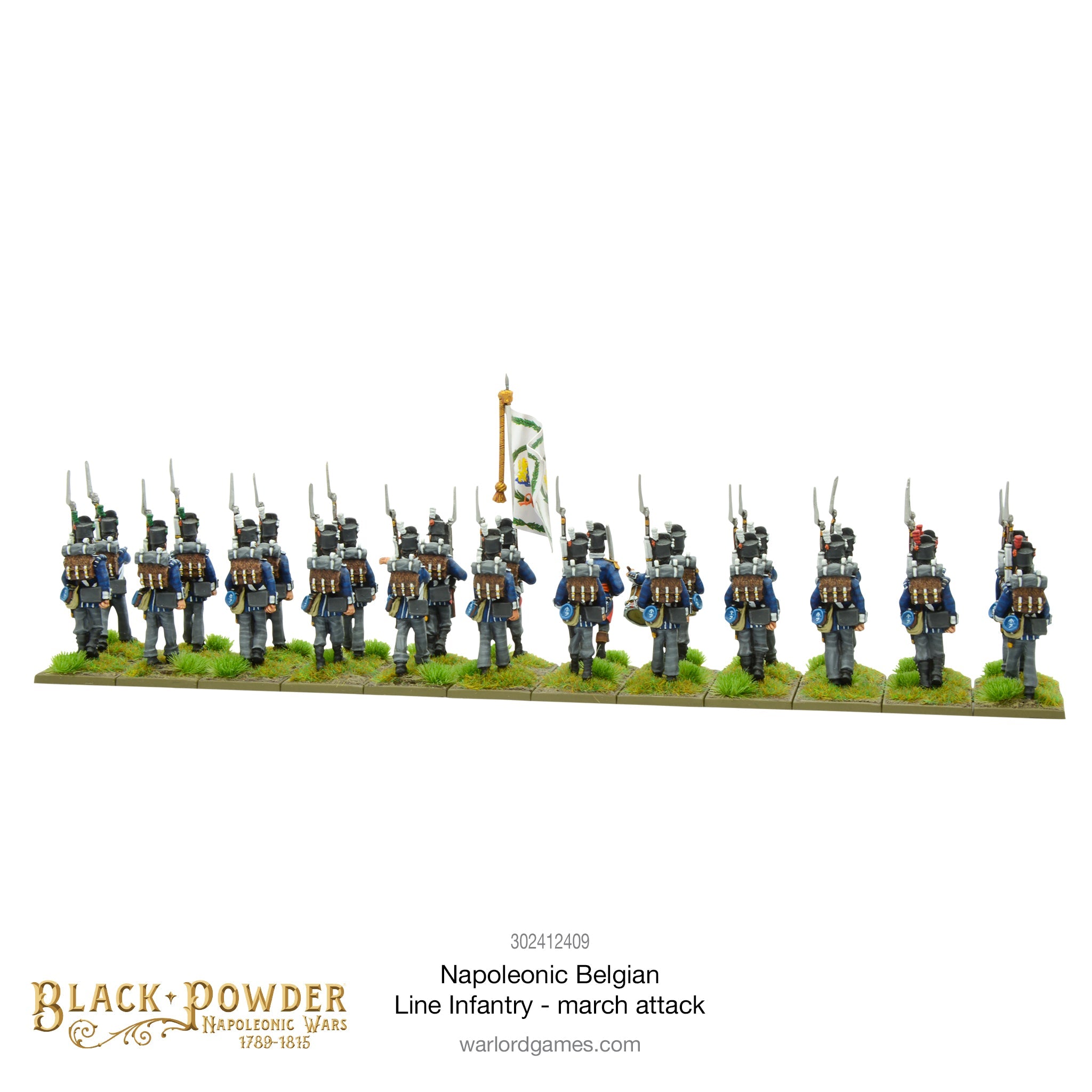 Napoleonic Belgian Line Infantry (march attack)