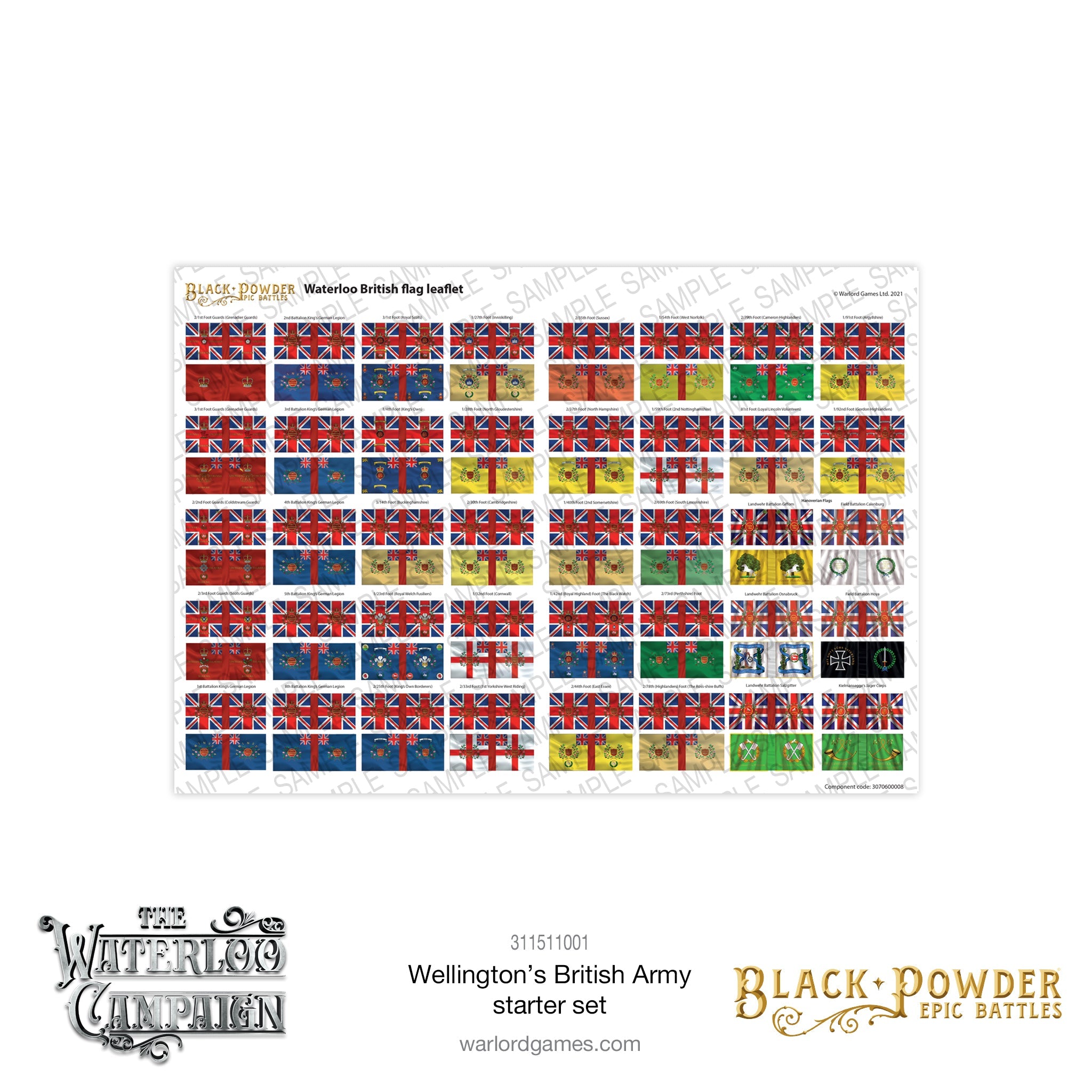 Black Powder Epic Battles: Waterloo - Wellington's British Starter Set