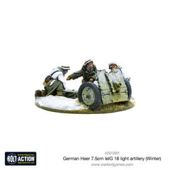 German Heer 7.5cm leIG 18 light artillery (Winter)