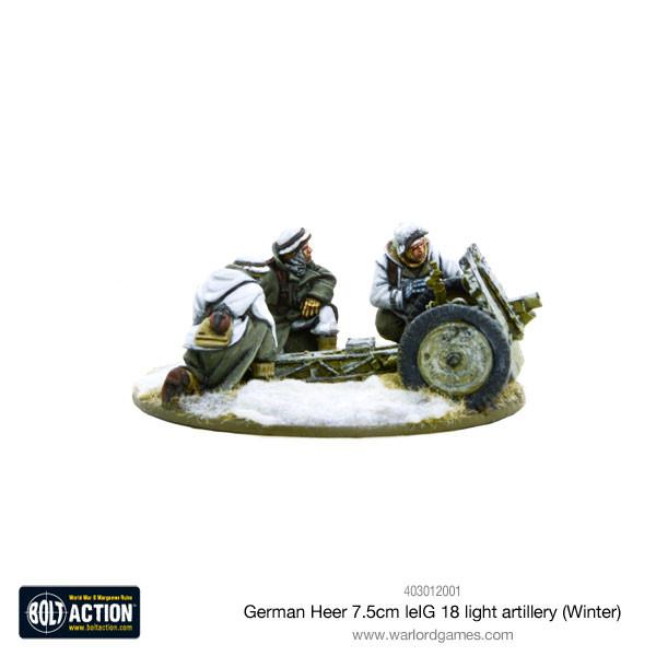 German Heer 7.5cm leIG 18 light artillery (Winter)