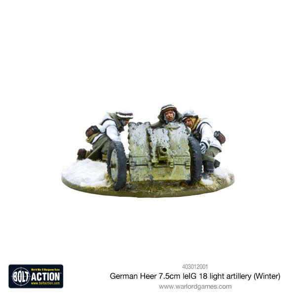 German Heer 7.5cm leIG 18 light artillery (Winter)