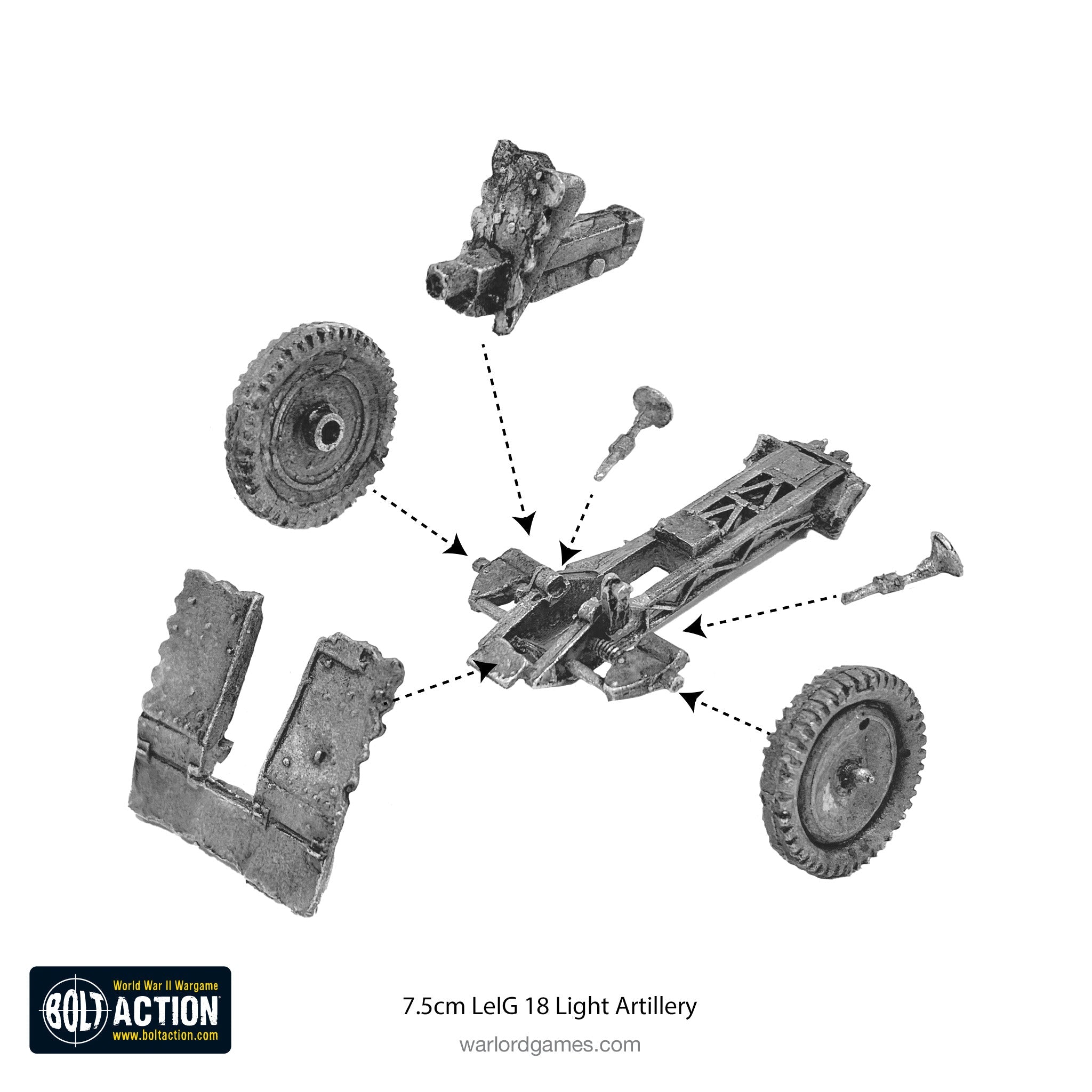 German Heer 7.5cm leIG 18 light artillery (Winter)