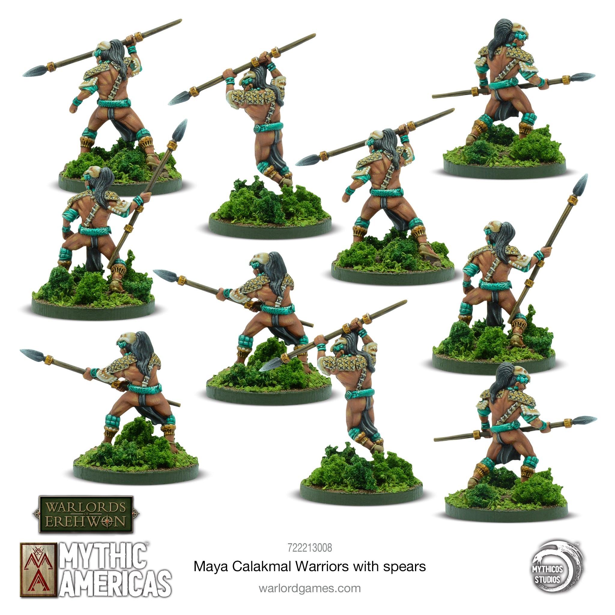 Maya: Calakmal Warriors With Spears