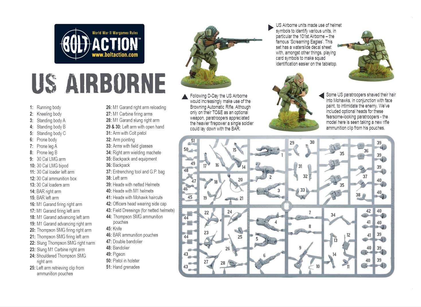 US Airborne plastic boxed set