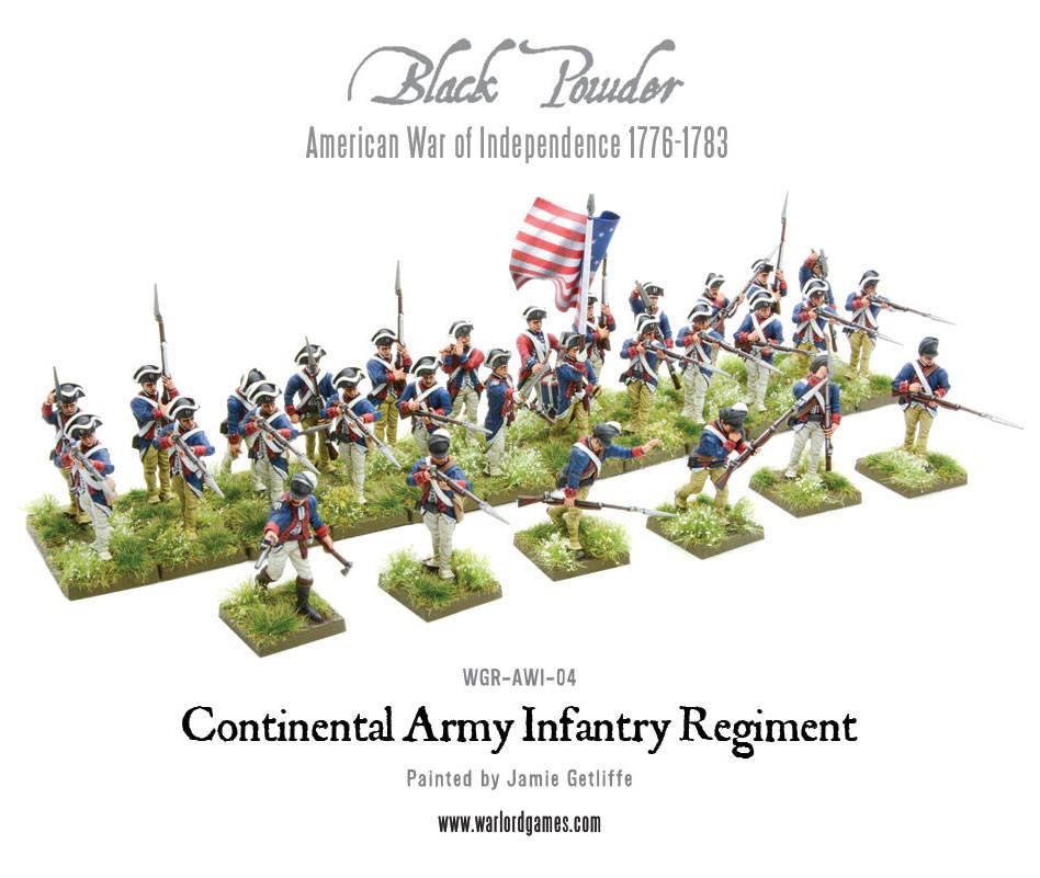 Continental Infantry Regiment (Plastic Box)