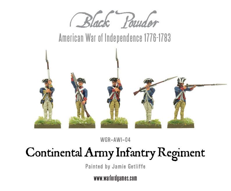 Continental Infantry Regiment (Plastic Box)