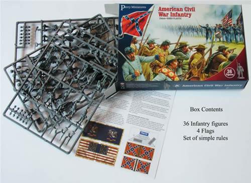 American Civil War: Infantry (1861-1865) plastic boxed set