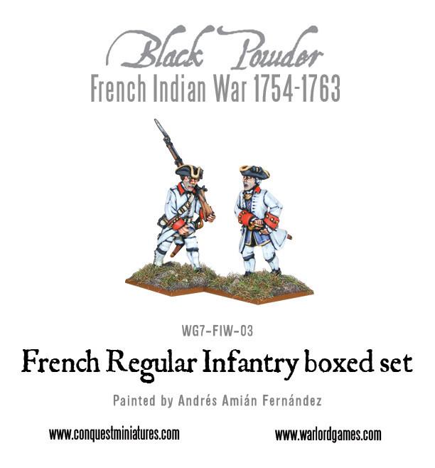 French Indian War 1754-1763: French Regular Infantry boxed set